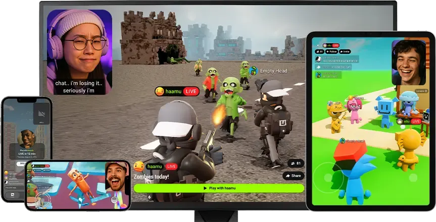 HypeHype LIVE gaming on all devices